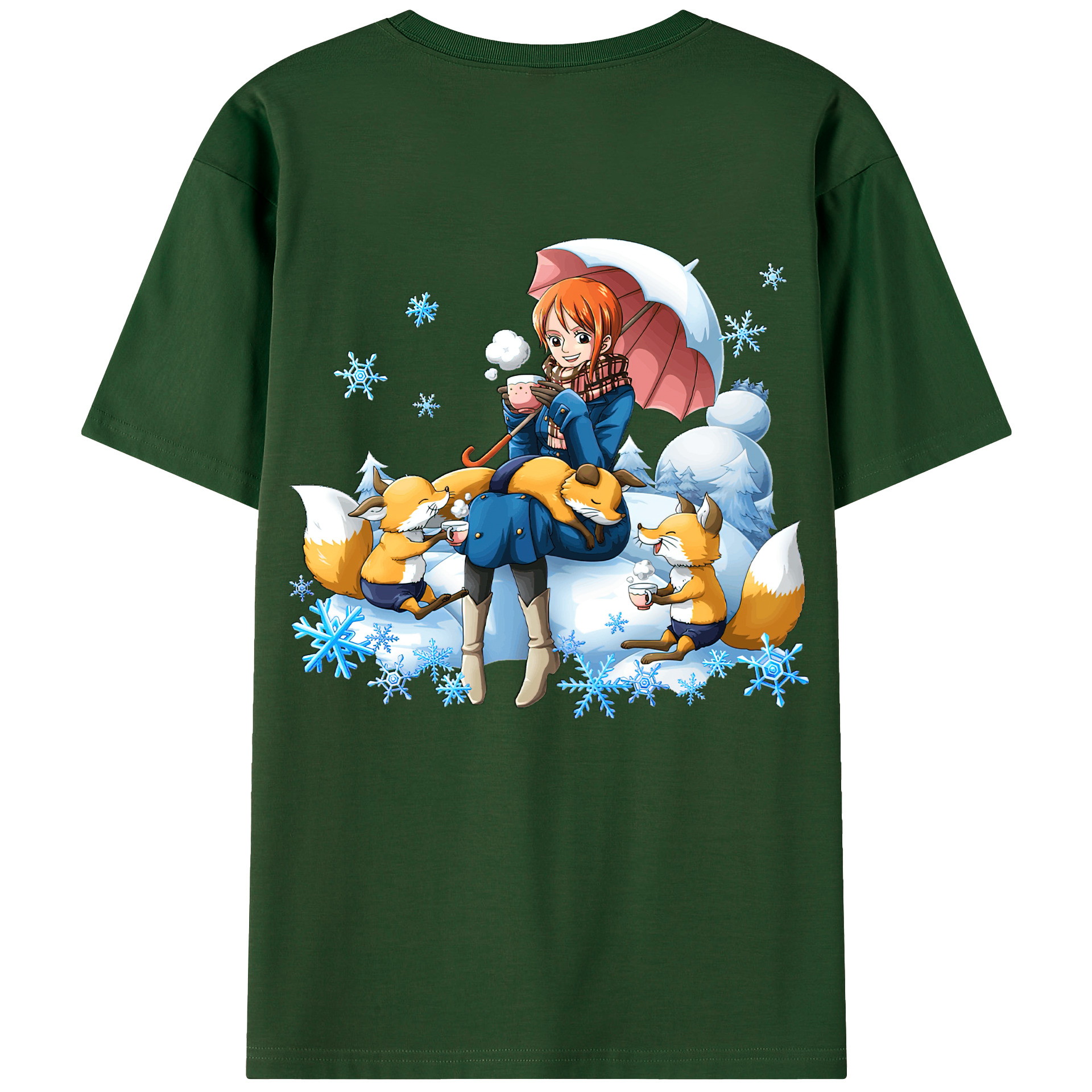 ワンピース ナミ ONE PIECE Nami 綿100％半袖Tシャツ（背面プリント）